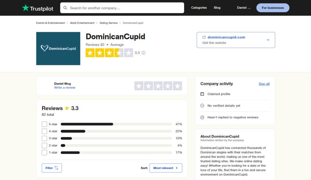 DominicanCupid Dating Site Review