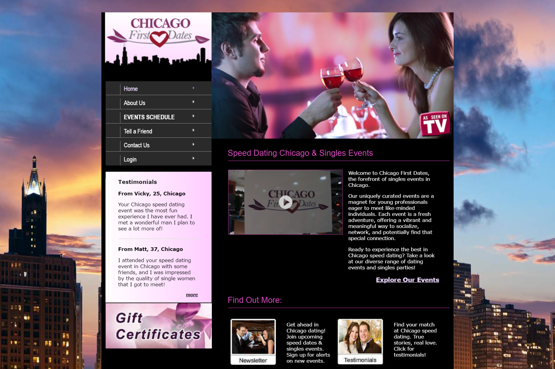 Speed Dating Events & Activities in Chicago